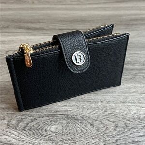 Bostanten Leather Wallet for Women RFID Blocking Slim Bifold Purse Card Holder.